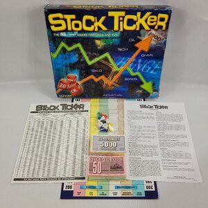 Stock Ticker Vintage Financial Trading Board Game by Industrial